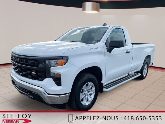 Chevrolet Silverado 1500 WT Boite de 8 pieds 5.3l S5834 2024 Blanc Chevrolet Silverado 1500 WT Boite de 8 pieds 5.3l S5834 2024 Blanc