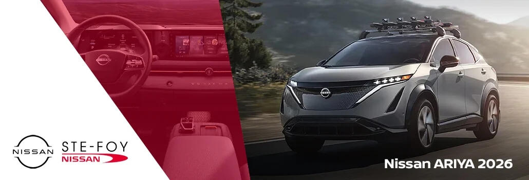Nissan Ariya 2026 : autonomie, prix et essai routier chez Ste-Foy Nissan à Québec